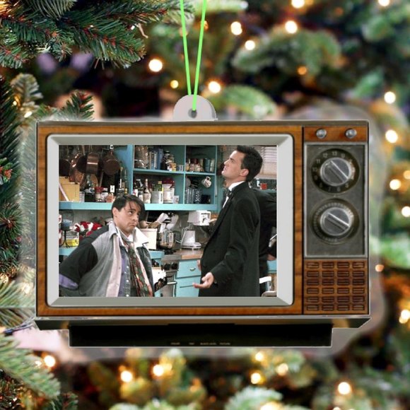 FRIENDS Show Joey Chandler Clothes TV Set Christmas Tree Holiday Ornament NEW